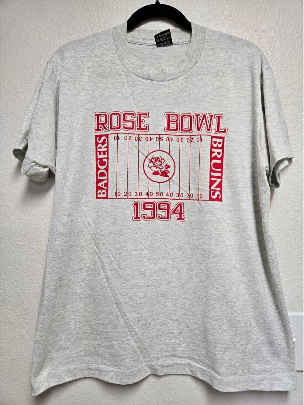 Vintage Single Stitch 1994 Rose Bowl TShirt Large Wisconsin Badgers UCLA Bruins